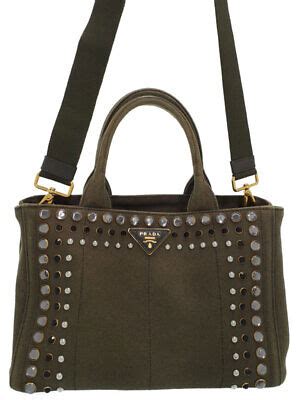 borsa prada canapa b2439o|Prada Bijoux Canapa canvas Hand bag Black B2439O .